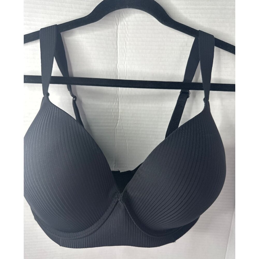 Nautica 40DD Bra Padded Underwire Black Full Coverage Supportive Sporty Athleisu